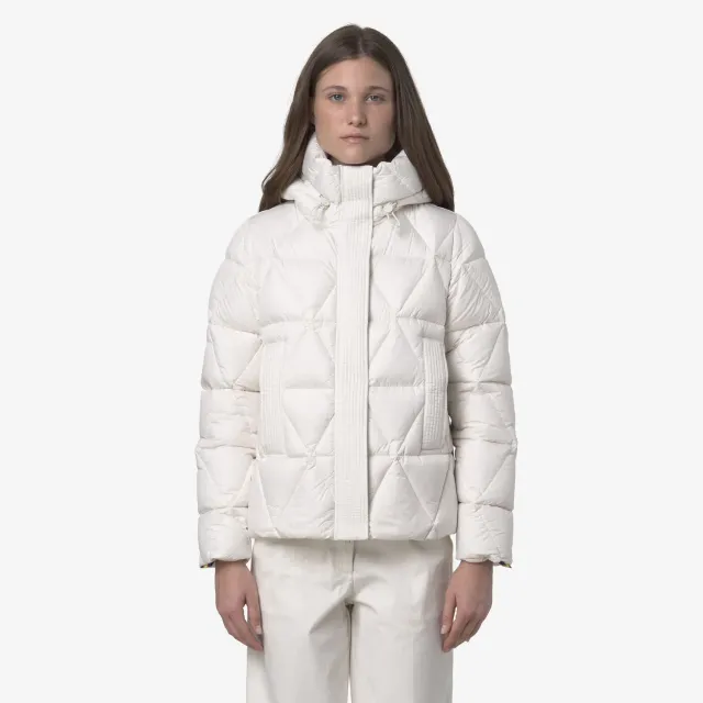 K-Way Lethille geaca dama alba puf natural calda