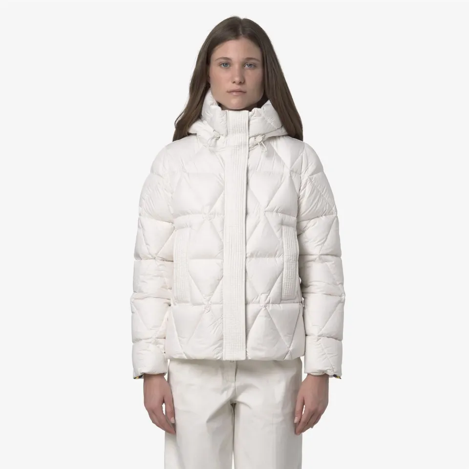 K-Way Lethille geaca dama alba puf natural calda