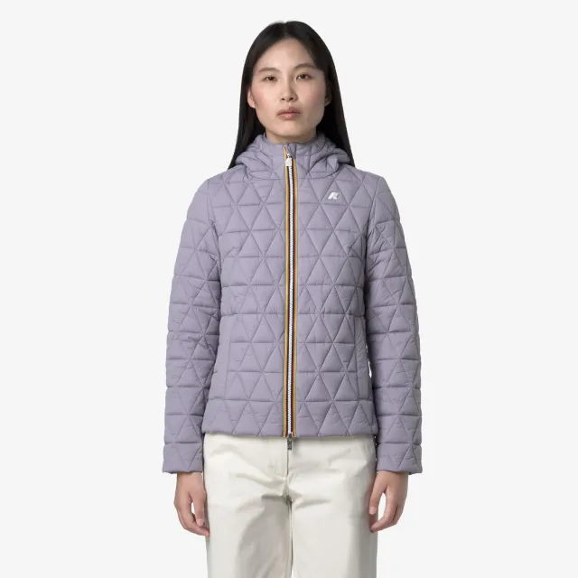 K-Way Lil Diamond matlasata geaca scurta violet