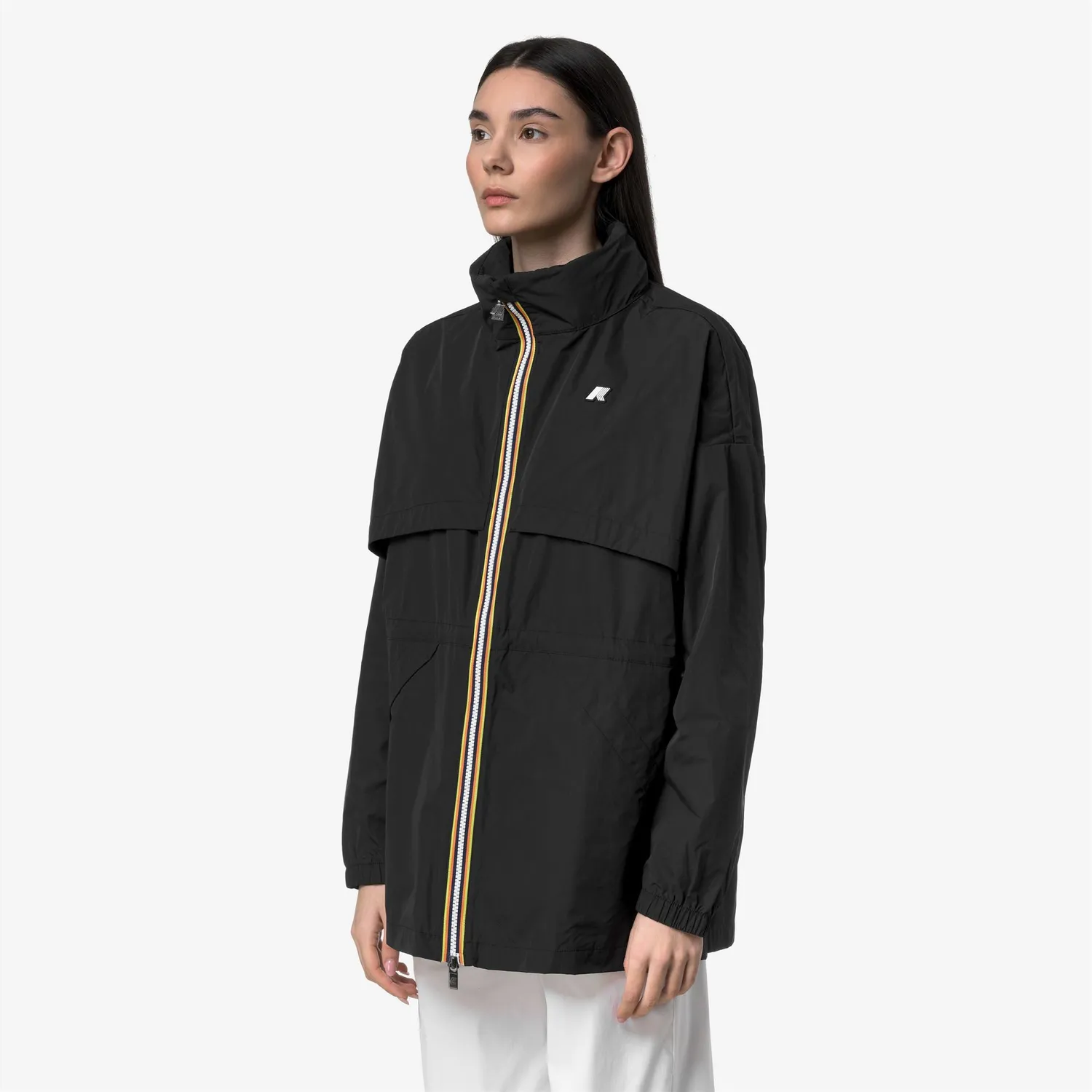 K-Way Aubeline K6132PW geaca dama negru impermeabila