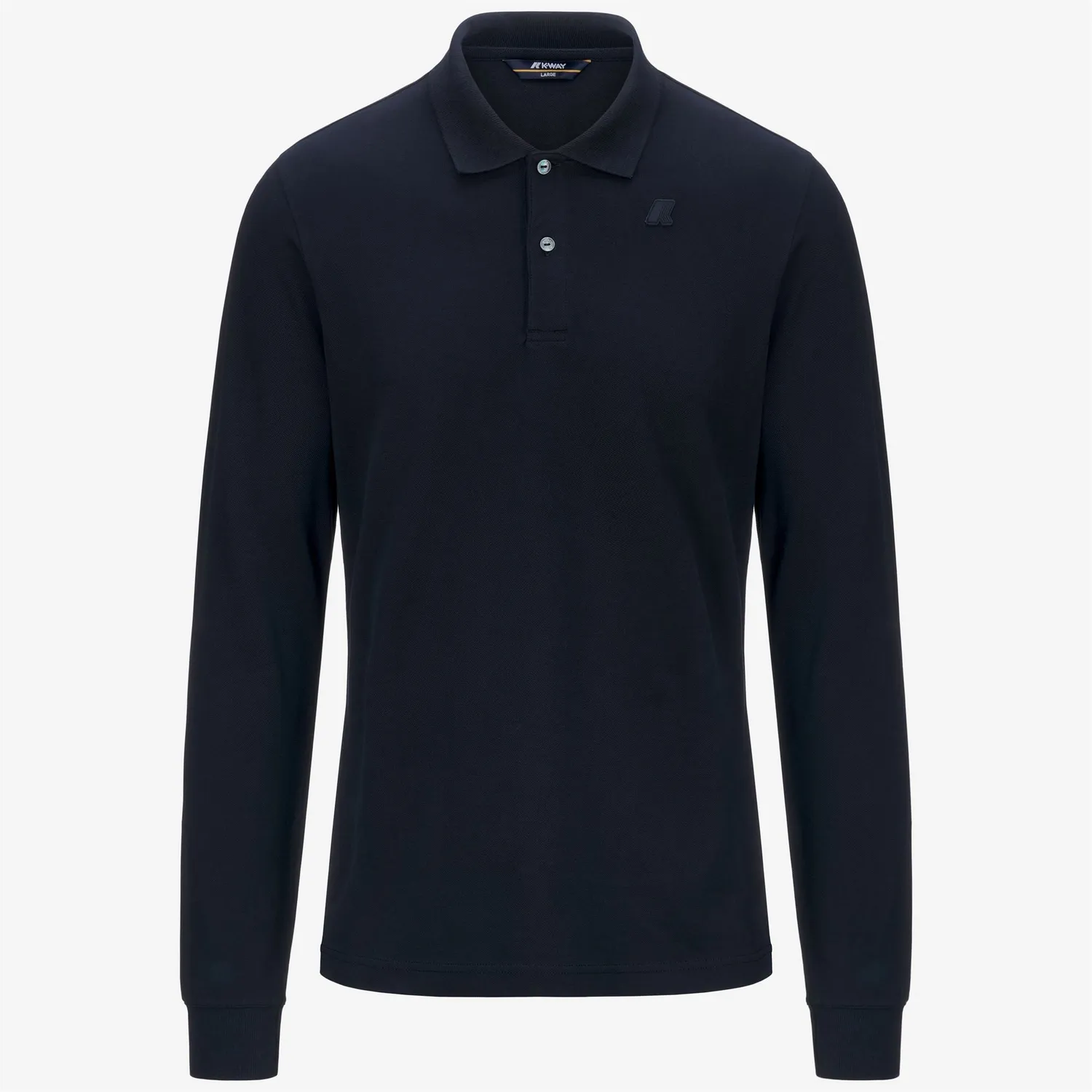 K-Way Monju Pique Slim polo barbati Blue Depth bumbac