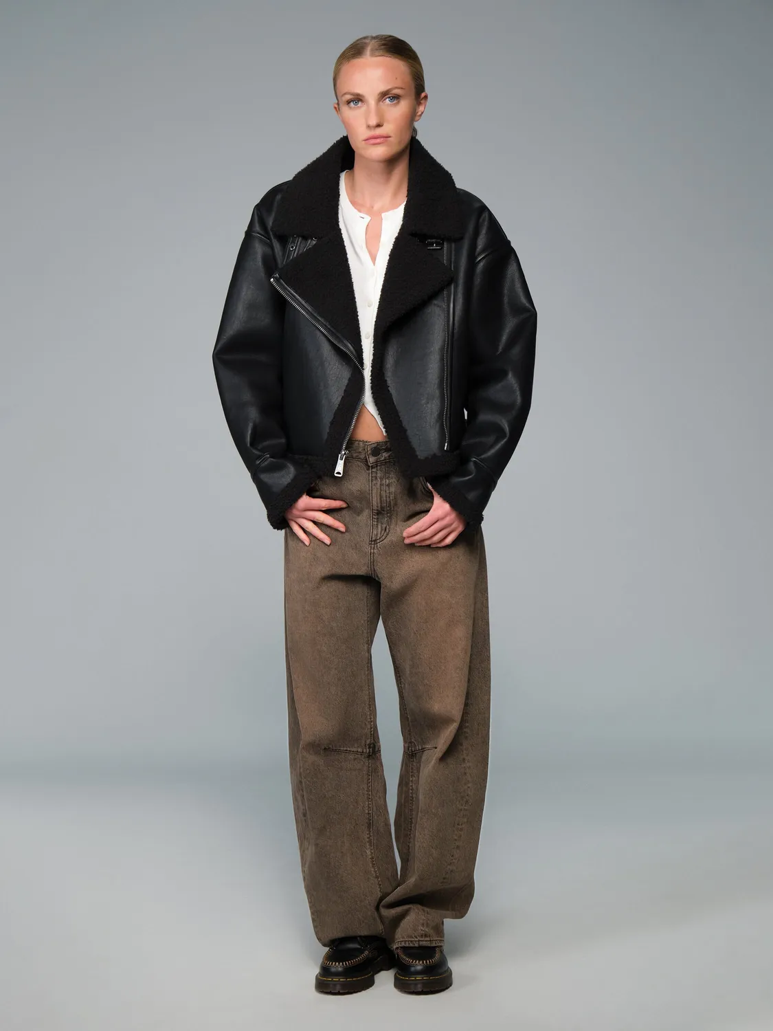 Alpha Industries Grove Moto geacă damă Black scurtă