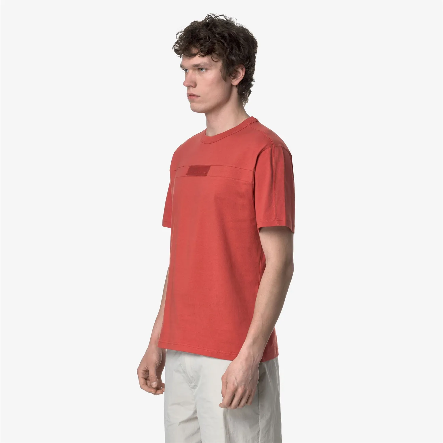 K-Way Fantome Double Label tricou rosu bumbac