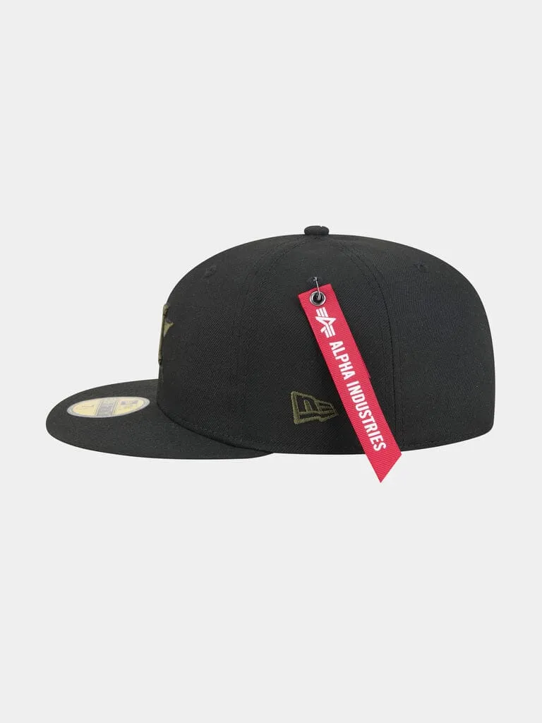 Alpha Industries Astros 59FIFTY șapcă fitted negru poliester
