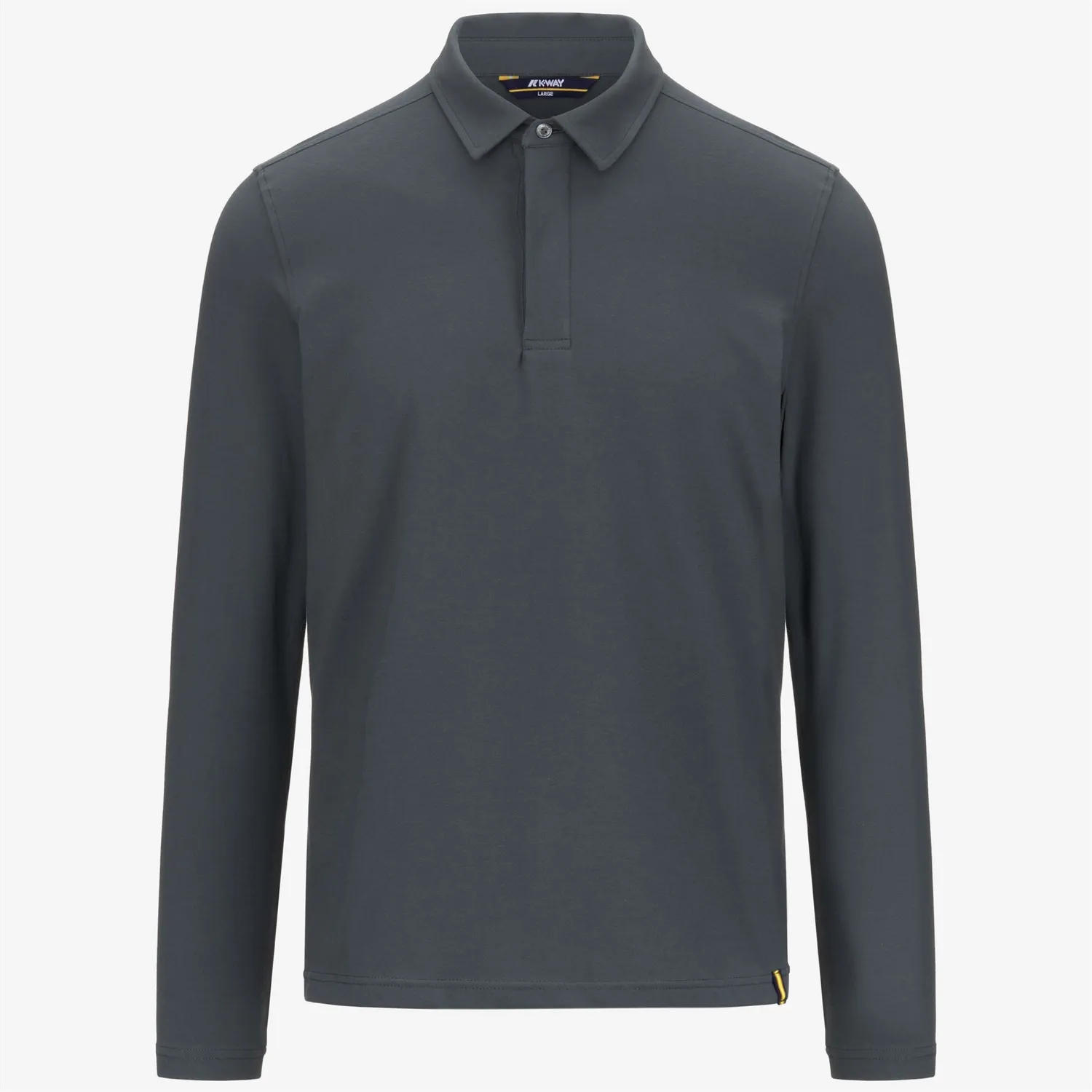 K-Way Tibere Ice Cotton polo barbati gri maneca lunga
