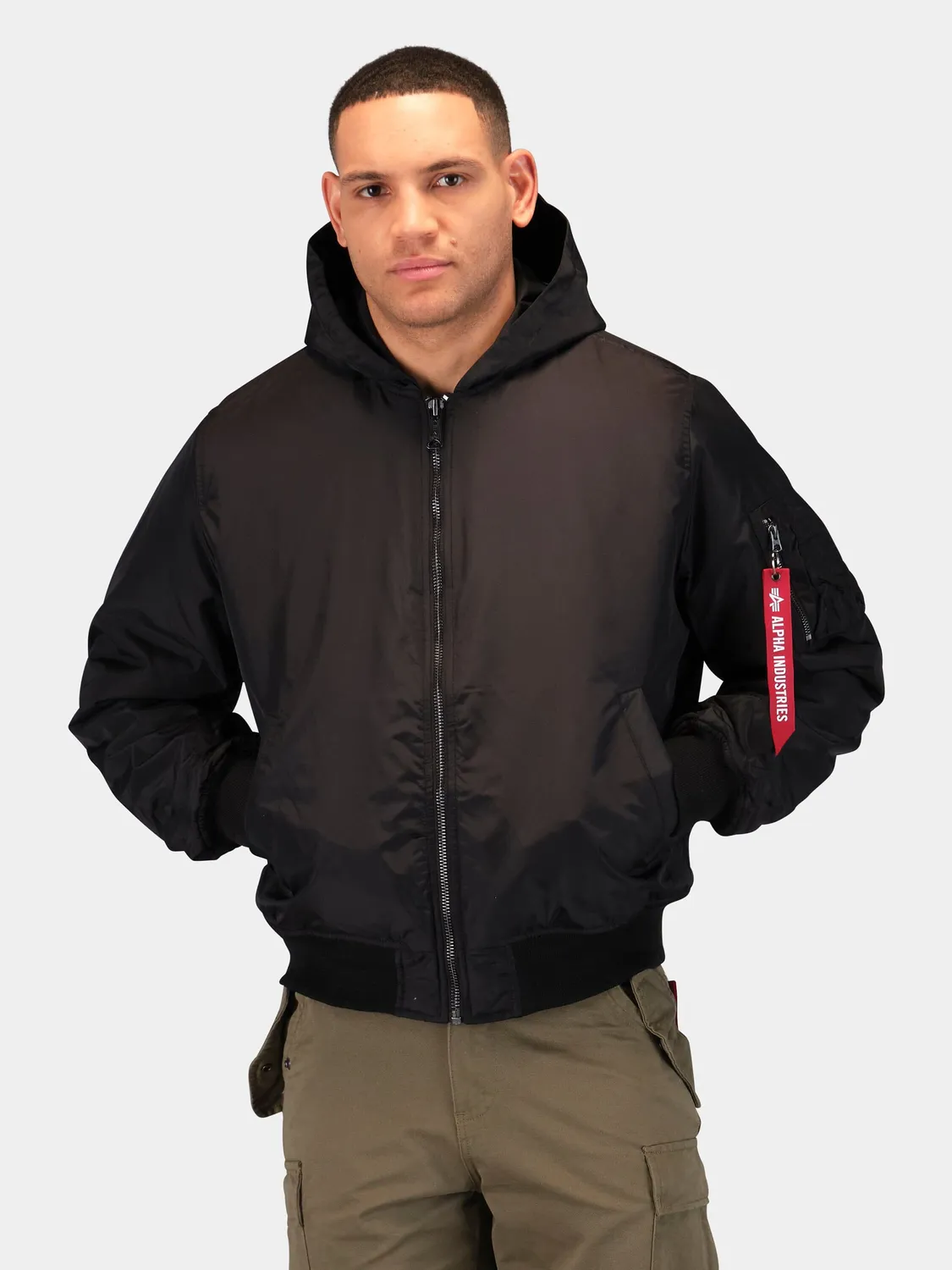 Alpha Industries MA-1 Hooded geaca bomber unisex cu gluga oxford