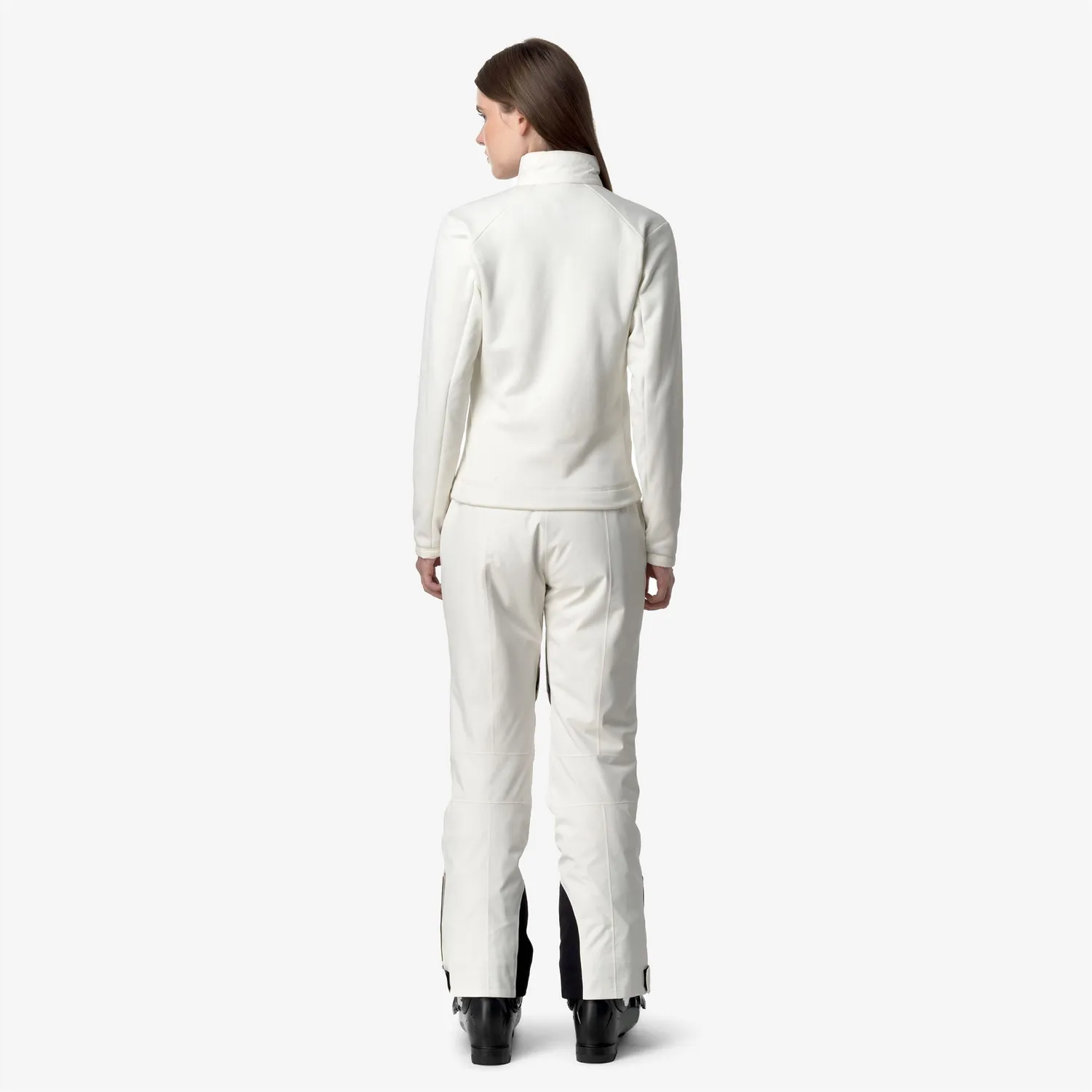 K-Way Bonneval Microtwill pantaloni schi dama alb gardenia