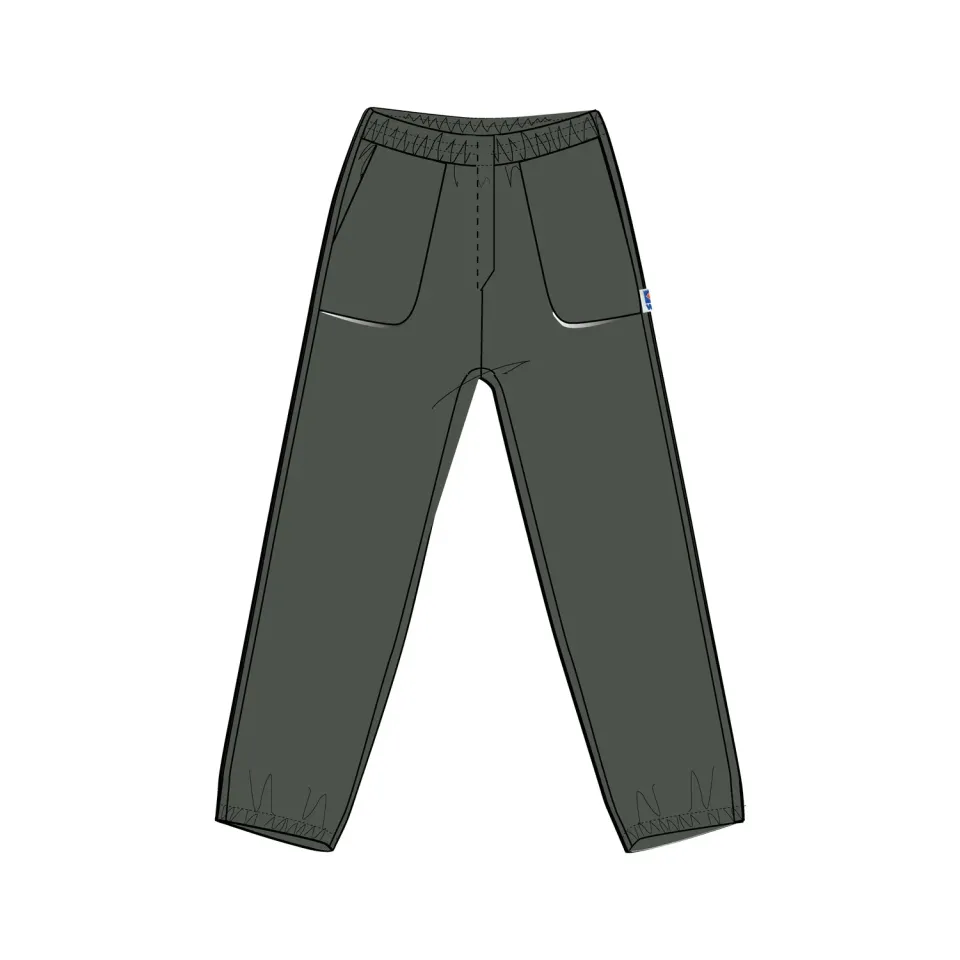 K-Way 7002 pantaloni sport unisex verzi ripstop