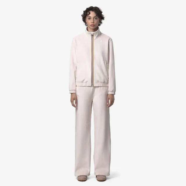 K-Way Jenny Velour Polar pantaloni dama roz prafuit