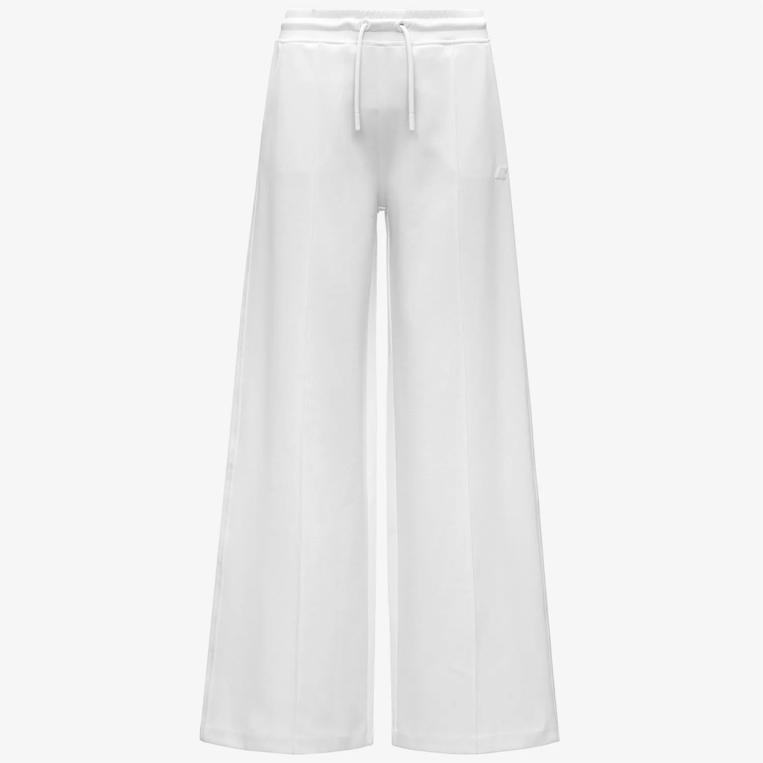 K-Way Loyre Interlock pantaloni dama albi evazati