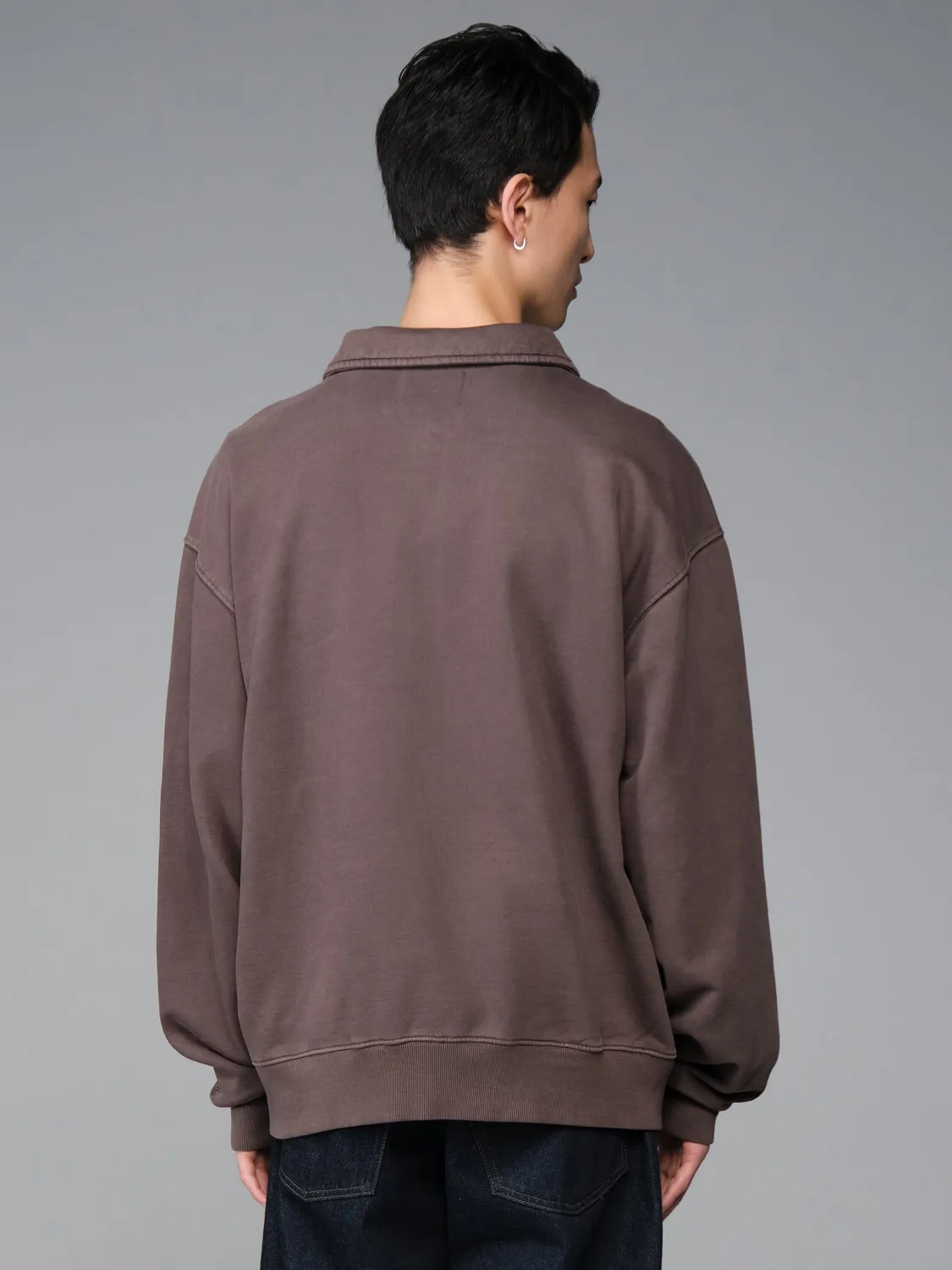 Alpha Industries Essential Quarter Zip bluza verde fermoar