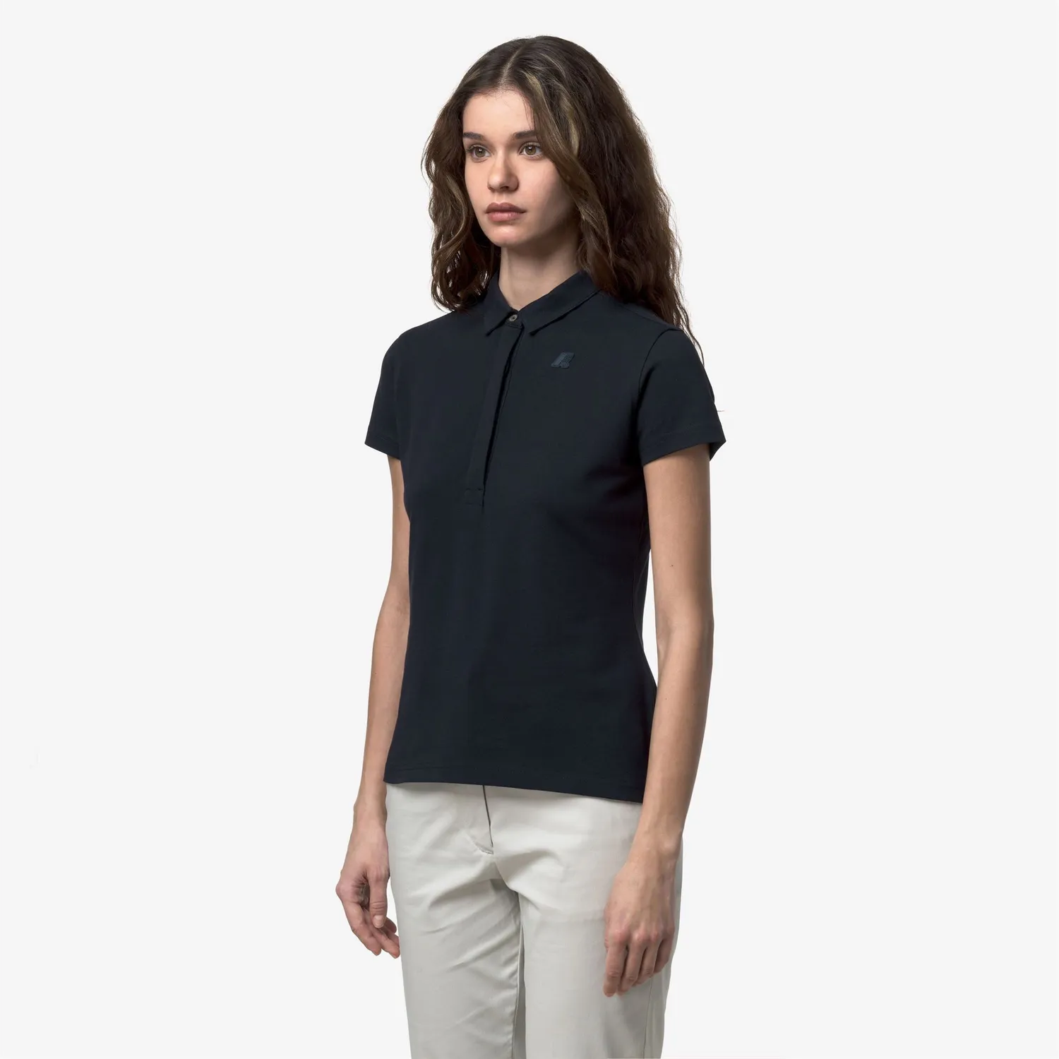 K-Way Amedea Pique Slim polo dama albastru