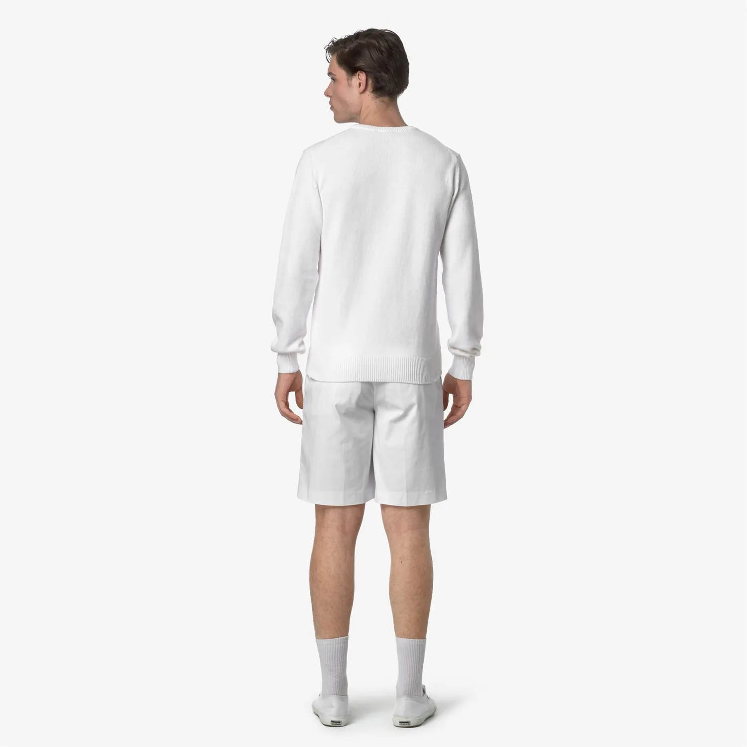 K-Way Severe Twill Tech Golf K5122UW shorts barbati albi stretch