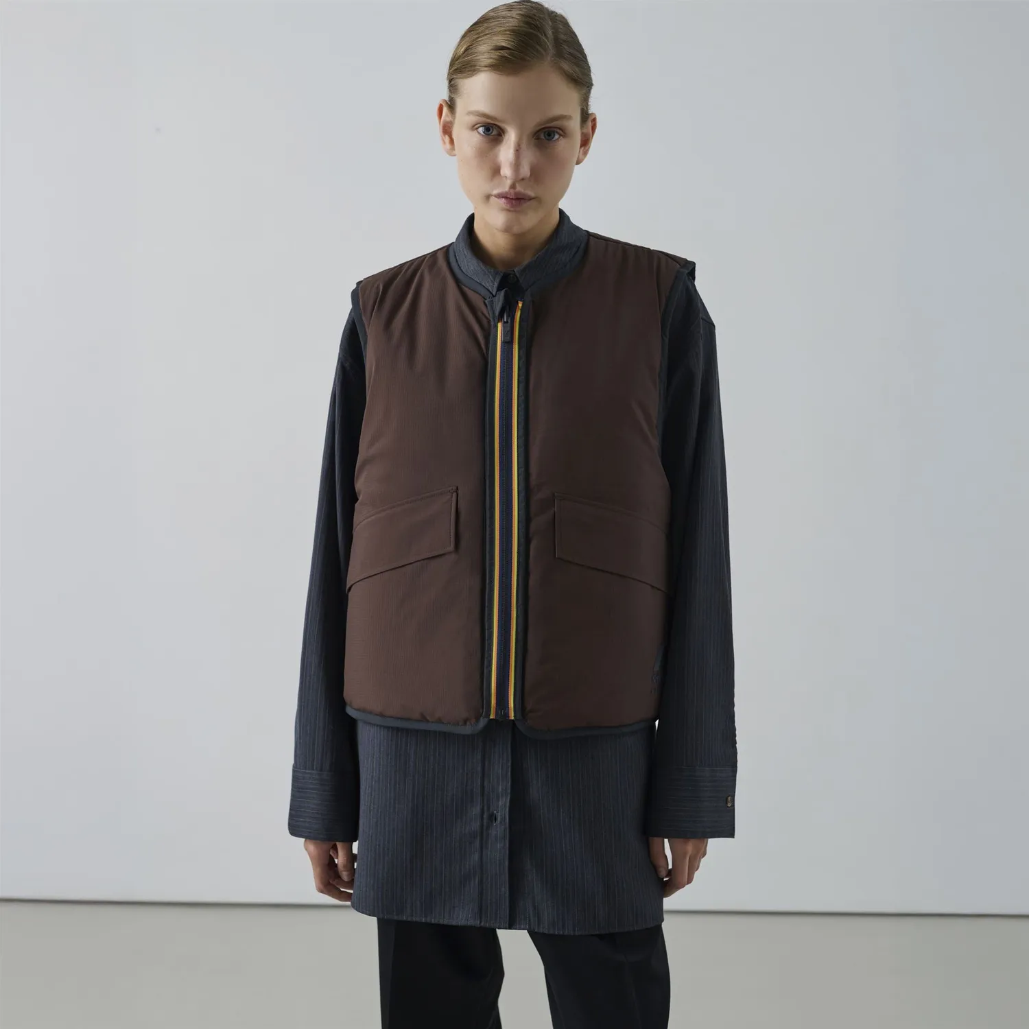 K-Way Le Vrai Wes Padded Soeur vesta dama negru usoara