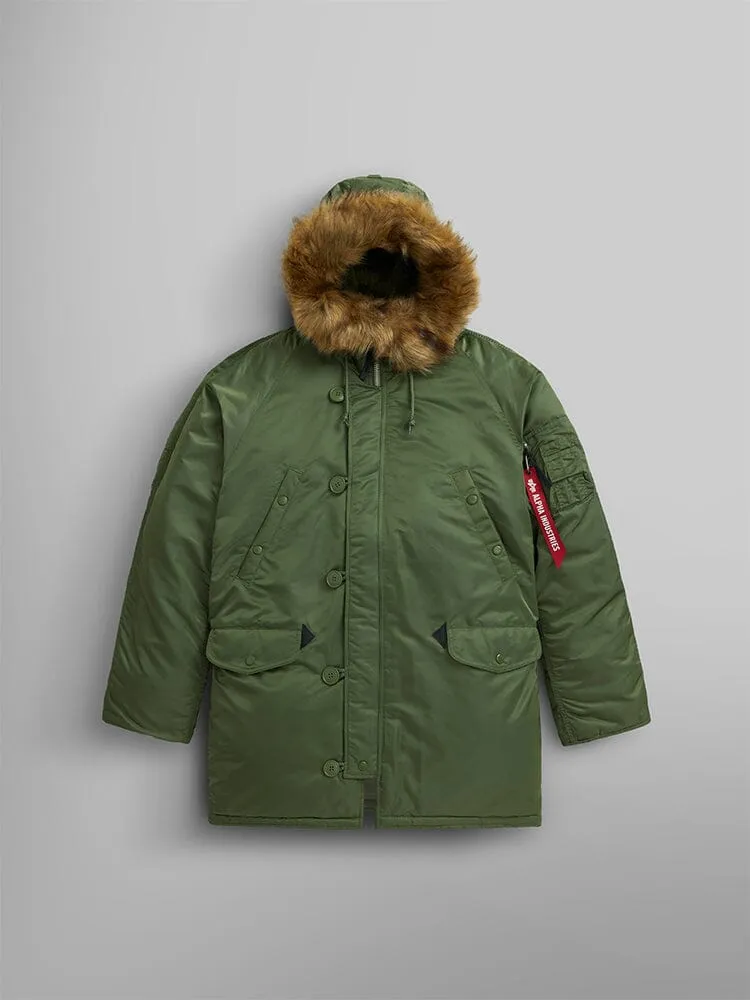 Alpha Industries N-3B Heritage parka neagra calduroasa