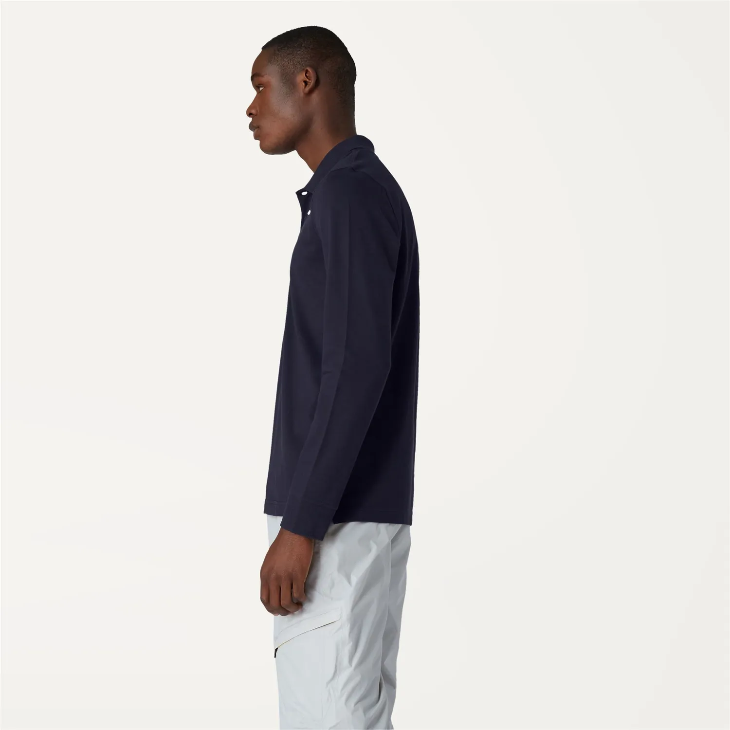 K-Way Rochel Contrast Stretch polo barbati albastru slim