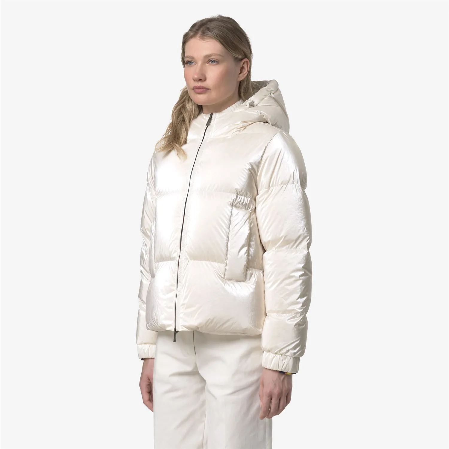 K-Way Lethille geaca puf dama alba cu puf