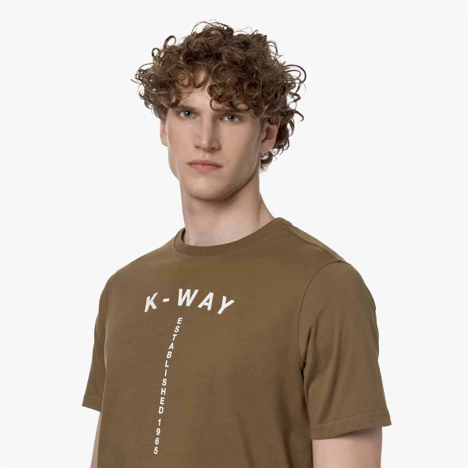 K-Way Odom Typo Est. tricou barbati maro bumbac