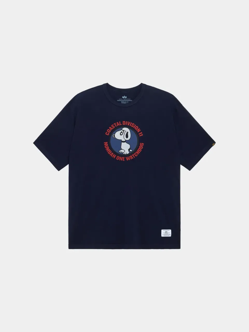 Alpha Industries Watch Dog tricou albastru bumbac relaxat