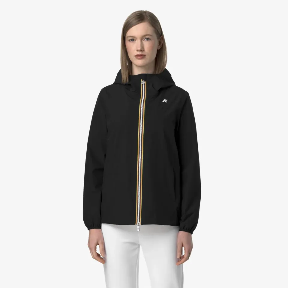 K-Way Marguerite Stretch geaca dama negru impermeabila