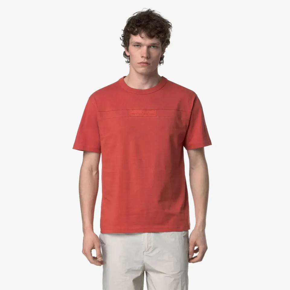 K-Way Fantome Double Label tricou rosu bumbac