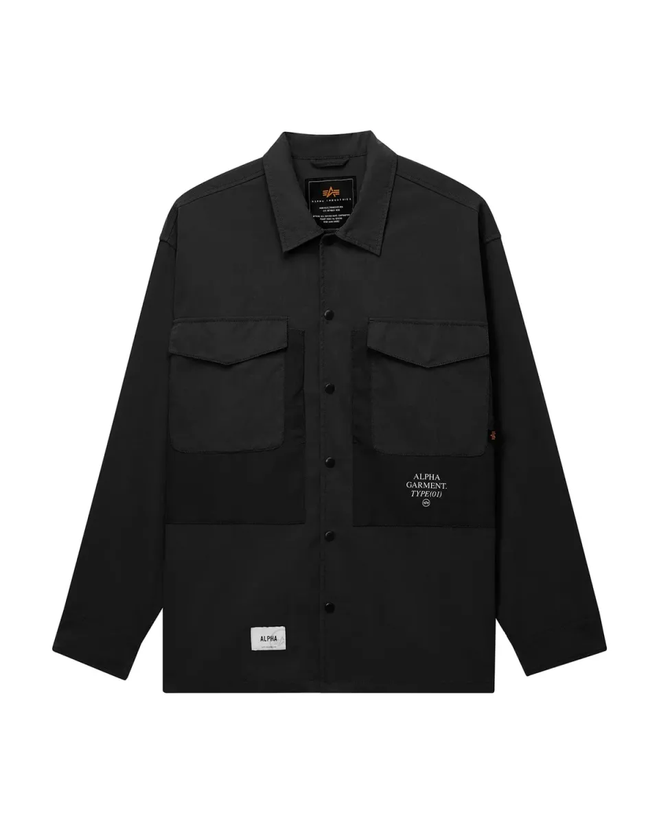 Alpha Industries UNFRM CTN camasa barbati negru nailon
