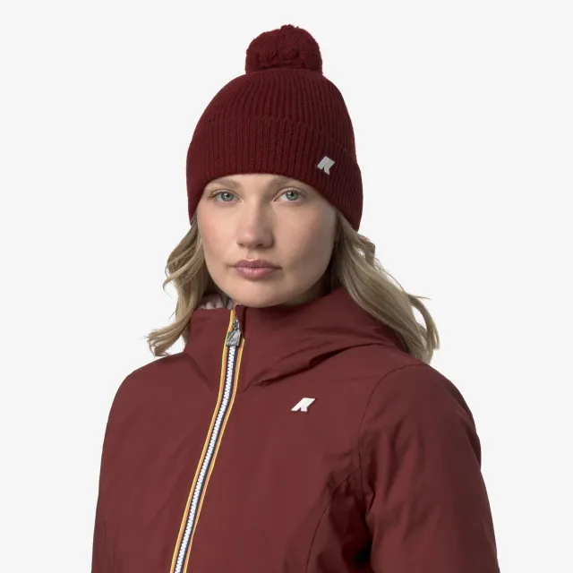 K-Way Vincienne căciulă unisex roșu lână