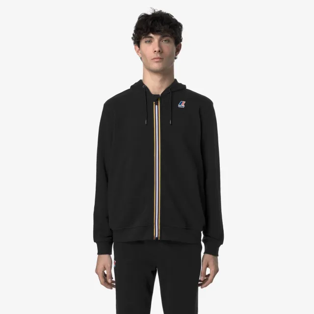 K-Way Arnel Poly Cotton hanorac negru fleece