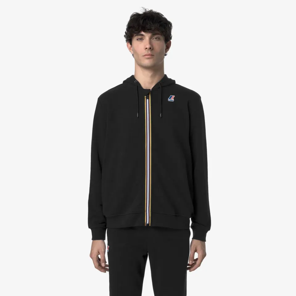 K-Way Arnel Poly Cotton hanorac negru fleece