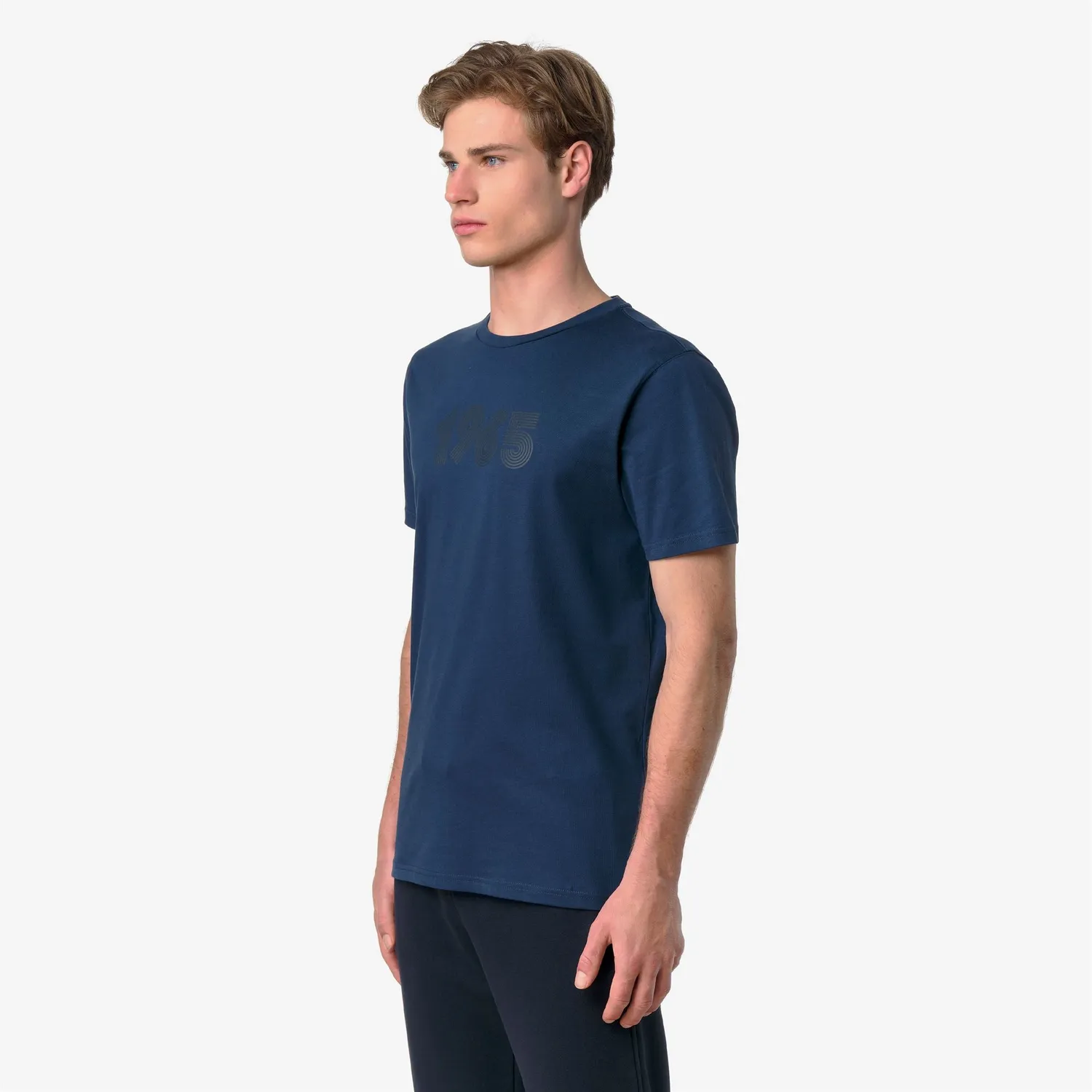 K-Way Leonide 1965 Print tricou unisex albastru bumbac