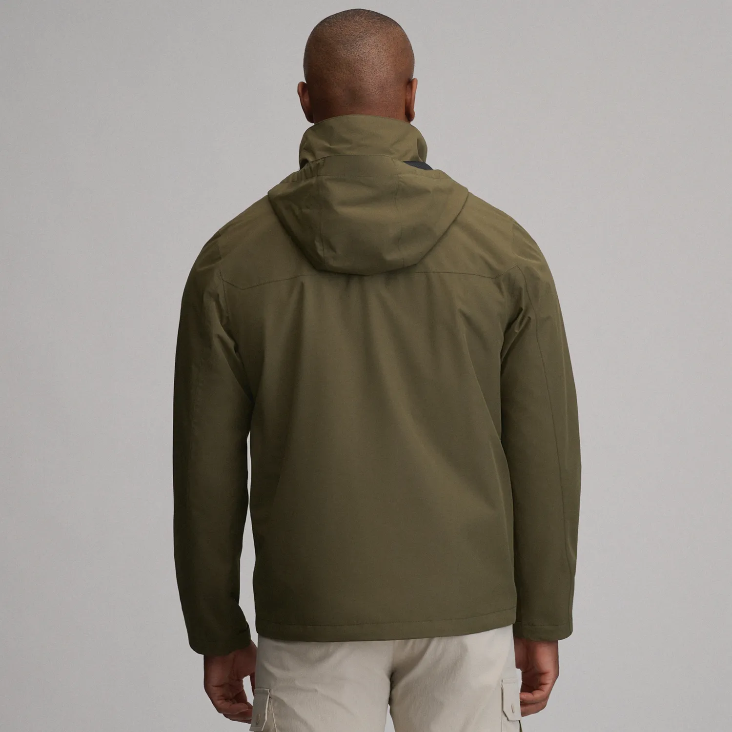 Eddie Bauer Rainfoil geacă ploaie neagră impermeabilă