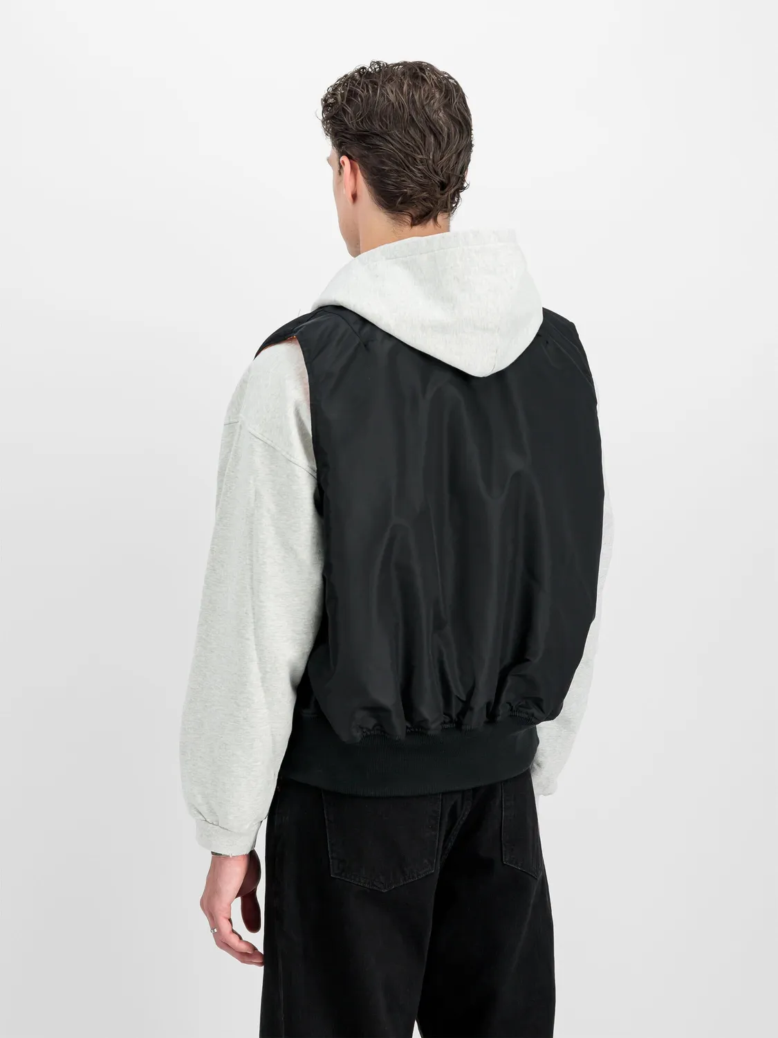 Alpha Industries MA-1 Heritage vestă neagră reversibilă