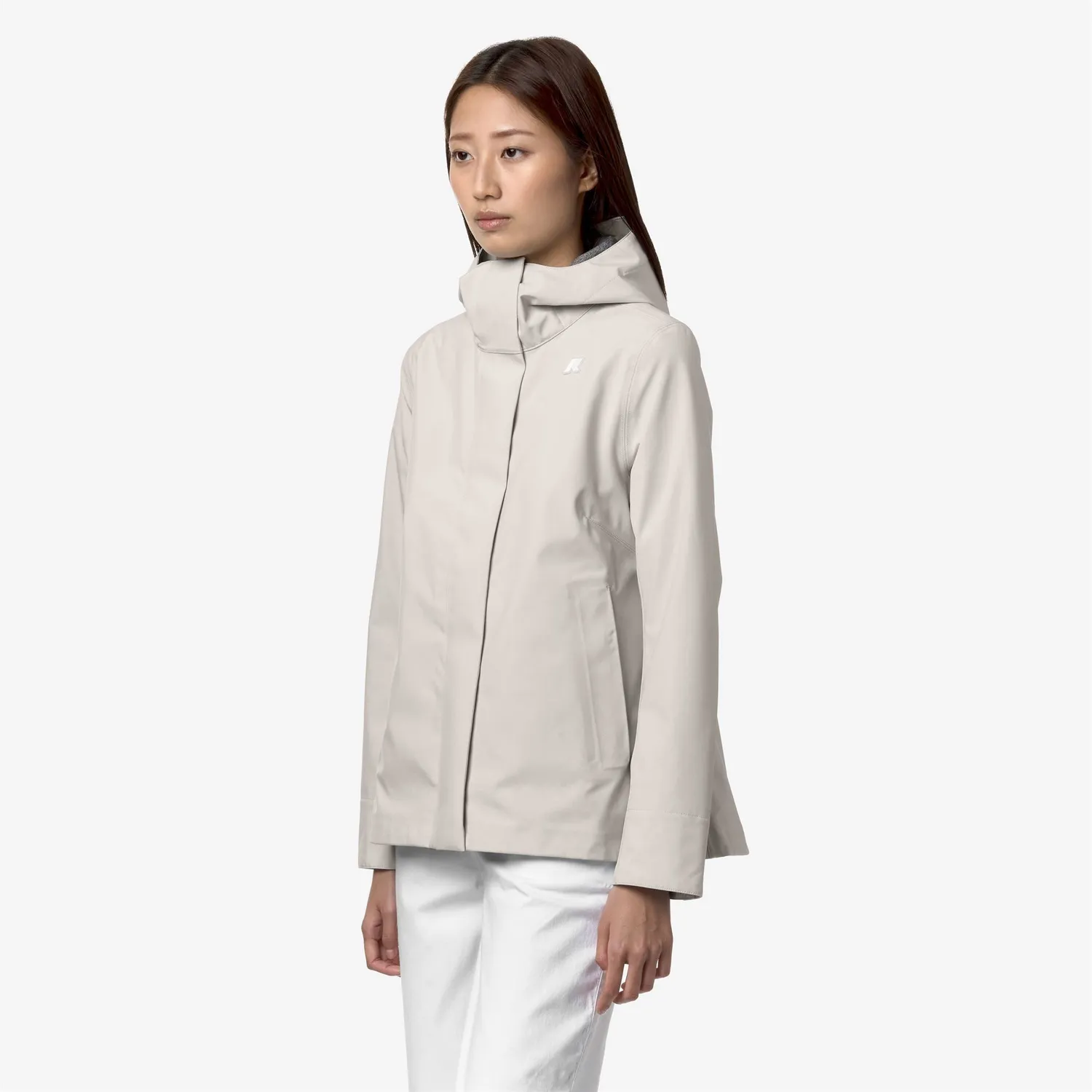K-Way Madalina Bonded Jersey geaca dama Beige calduroasa