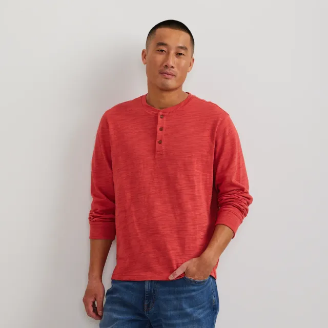Eddie Bauer Henley Palm bumbac vintage