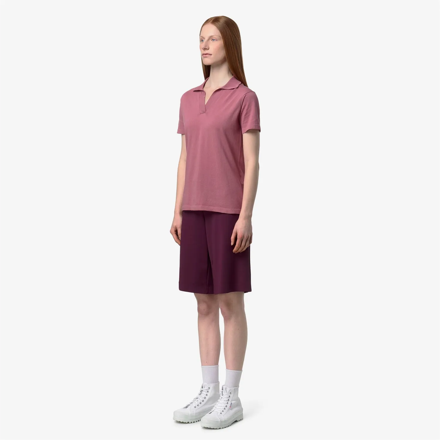 K-Way Mazardy polo dama violet bumbac