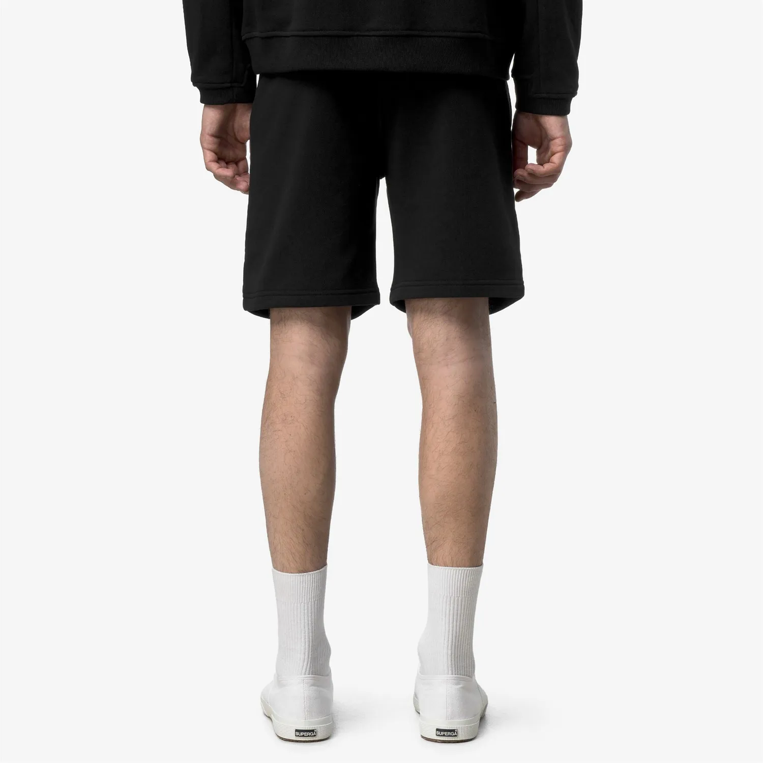 K-Way Casimir pantaloni scurti negri bumbac