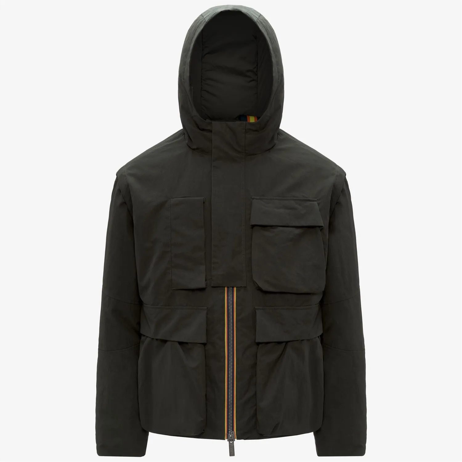 K-Way Guillermo Cotton Feel parka barbati verde calduros