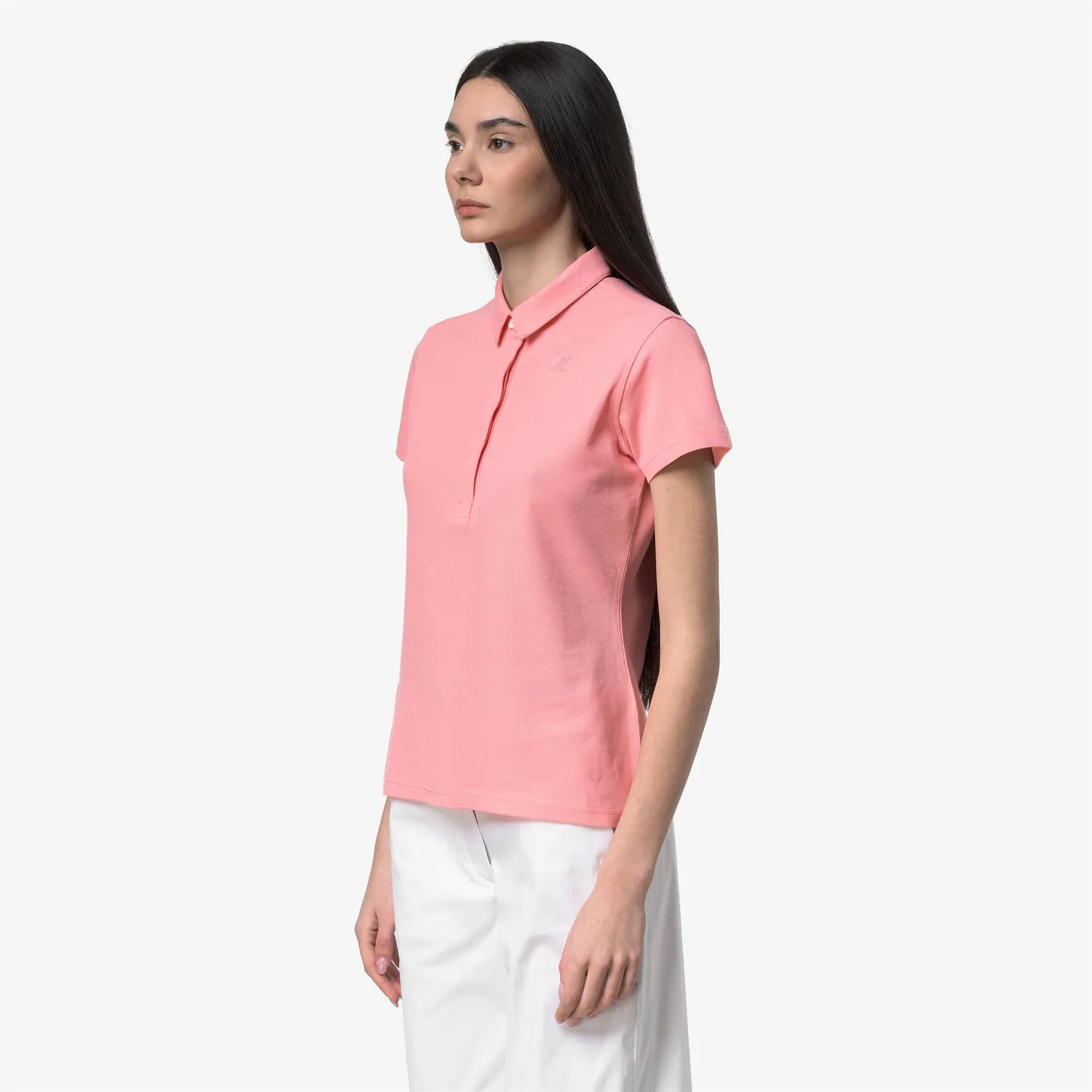 K-Way Amedea Pique Slim polo bumbac roz damă