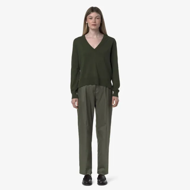 K-Way Eyre Twill Tech pantaloni dama verzi chino
