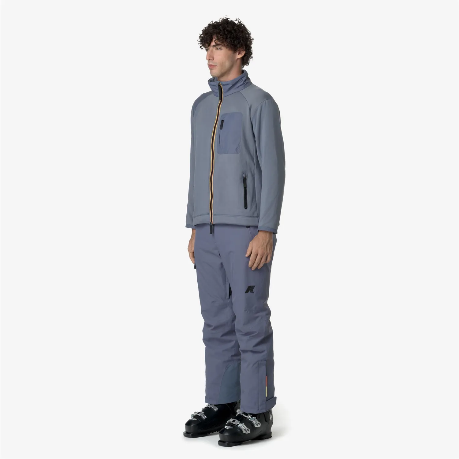 K-Way Avrieux pantaloni schi gri-albastru barbati