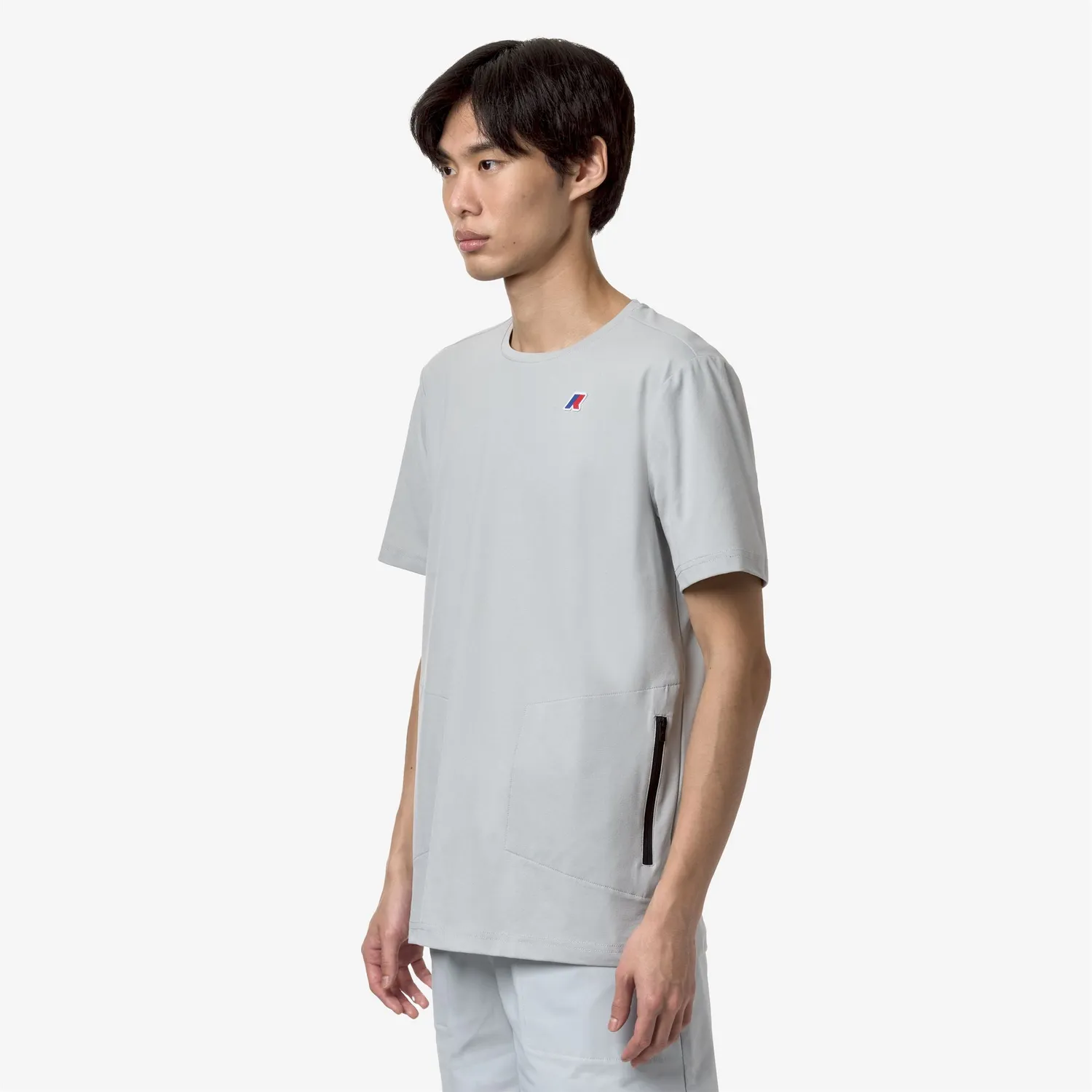 K-Way Seril Travel tricou gri deschis pliabil