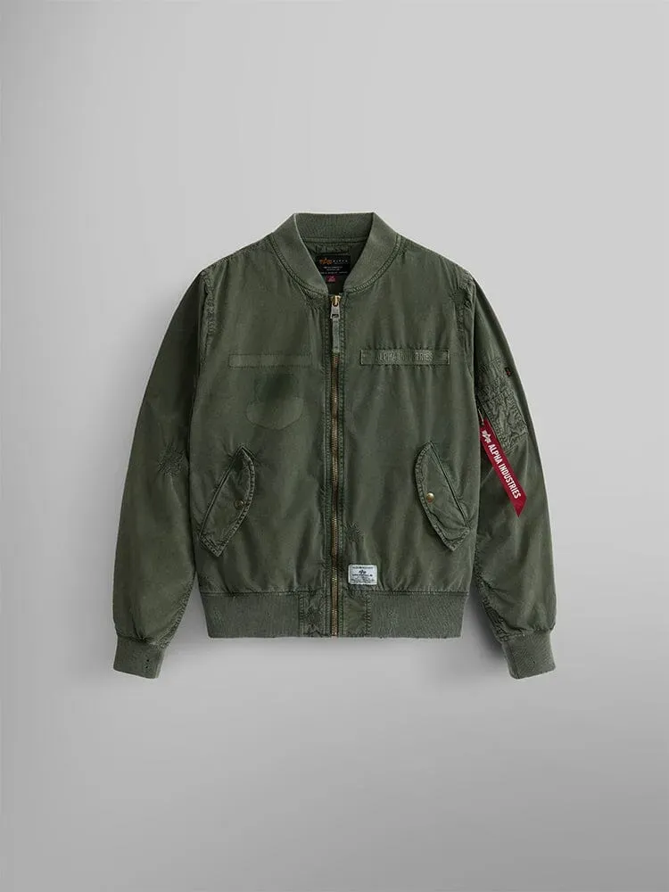 Alpha Industries L-2B Rip and Repair bomber OG-107 green