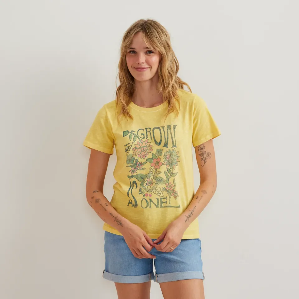 Eddie Bauer Grow As One tricou dama galben bumbac