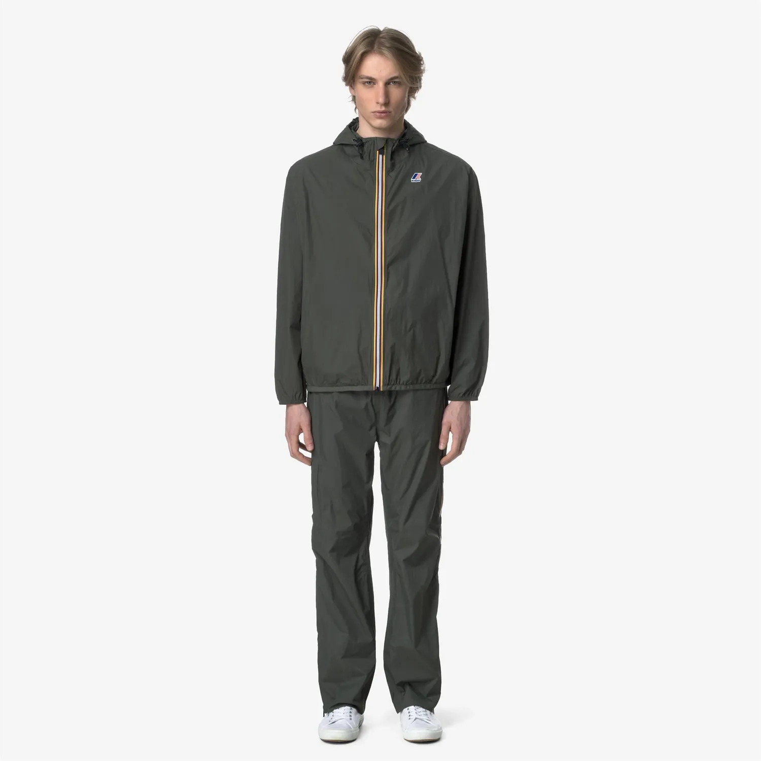 K-Way Le Vrai 4.0 Ethan pantaloni unisex verzi