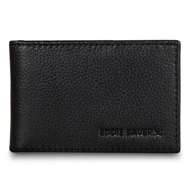 Eddie Bauer Signature portofel piele negru cu clips RFID