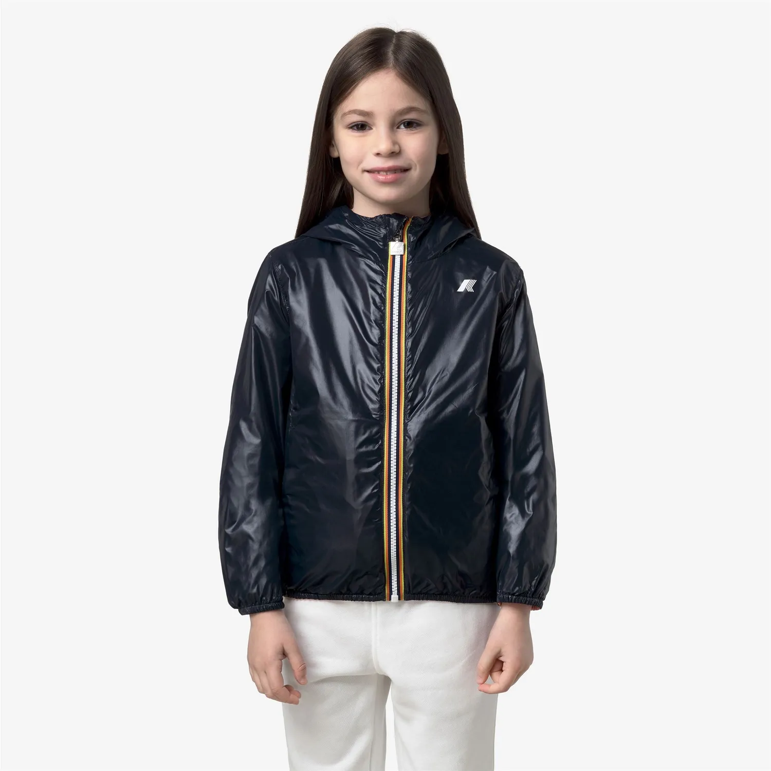 K-Way Lily Plus.2 Double geacă fete roz reversibilă