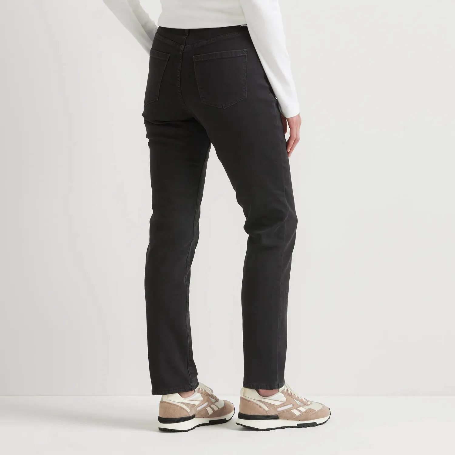 Eddie Bauer Venture Stretch blugi damă fleece negri călduroși