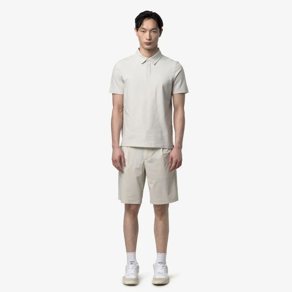 K-Way Ilton Light Tech pantaloni scurți Beige Lt elastici