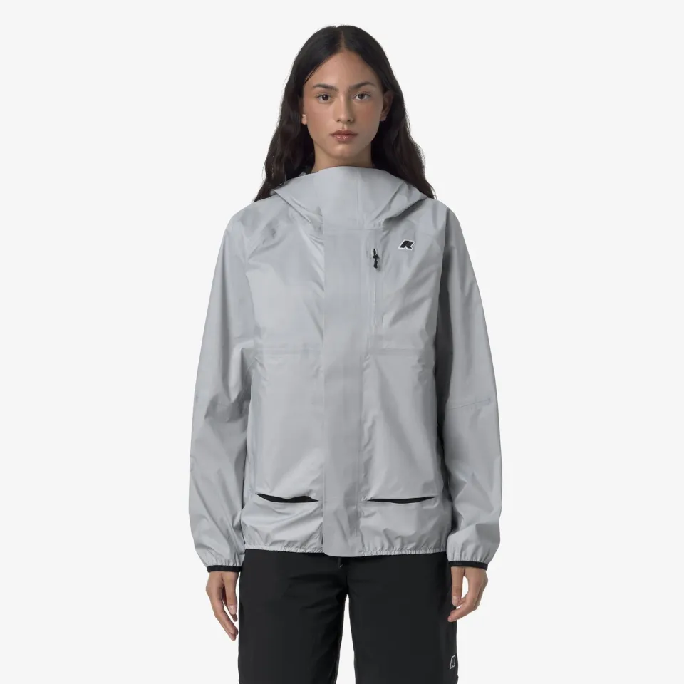 K-Way Roche geaca unisex gri impermeabila 10000 mm