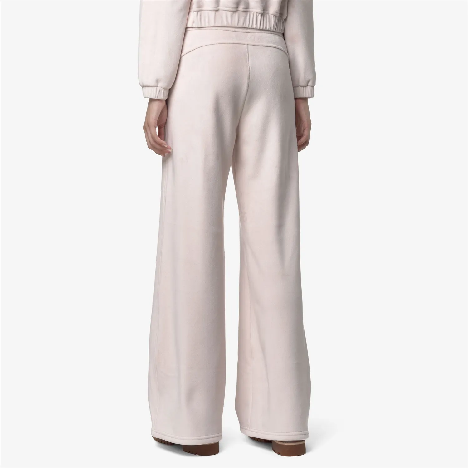 K-Way Jenny Velour Polar pantaloni dama roz prafuit